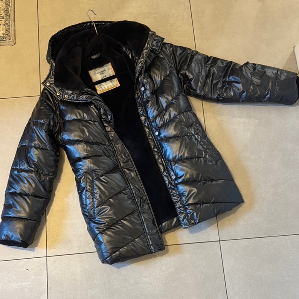 Abercrombie & Fitch Black Quilted Puffer Jacket